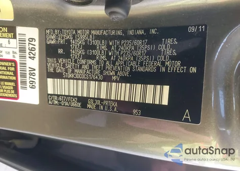 2012 Toyota Sienna Le из США, поврежденный, VIN 5TDKK3DC0CS176430